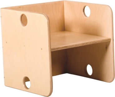 Multimöbel Stuhl, aus Birkensperrholz