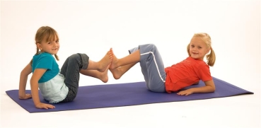Gymnastikmatte Sport und Fitness, blau/schwarz, 70 x 170 cm