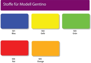 GS-22 | Genito Eco - farbige Rückenlehne, 38 - 48 cm Sitzhöhe
