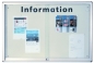 Preview: Infovitrine mit Rahmen   BxHxT 91 x 66 x 5,2 cm