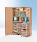 Preview: Garagenschrank mit 3 Schubladen- container, 120x190x50 cm