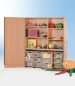 Preview: Garagenschrank mit 4 Schubladen- container transp.150x190x50 cm