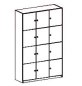 Preview: Lehrerfachschrank   BxHxT 120 x 190 x 40 cm