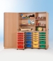 Preview: Garagenschrank mit 4 Schubladen- container bunt, 150x190x50 cm