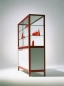 Preview: Glasvitrine 100cm mit Schrank ganz Sicherheitsglas