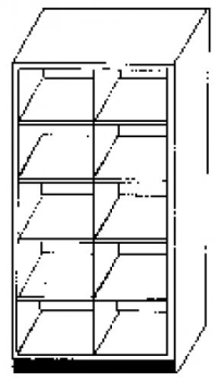 95R 50M | Hochschrank ohne Türen