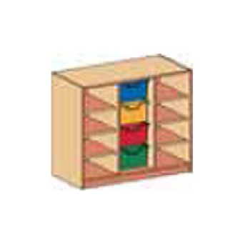 Materialcontainer als Unterschrank   BxHxT 104,3 x 80 x 50 cm