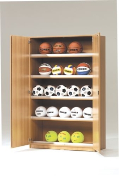 Sportschrank 190x120x50 cm gefüllt mit versch. Bällen