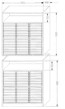 KF 36 UF | Kleinfachschrank