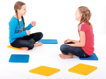 Paviplay Bum Mat 6-er Set blau + rot