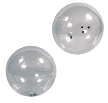 Jinglin' Ball 55 cm, transparent ( mit Glöckchen )