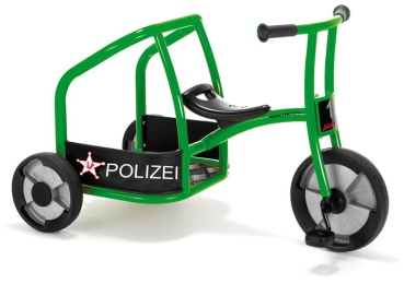 Dreirad Polizei aktiv, blau