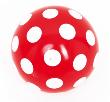 Punktball 5,5" 14 cm, rot-weiß