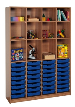 ErgoTray Klassenraumregal 32 Boxen, BHT 139x190x40cm