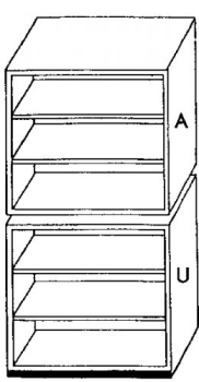 95A 40A | Aufsatzschrank ohne Türen