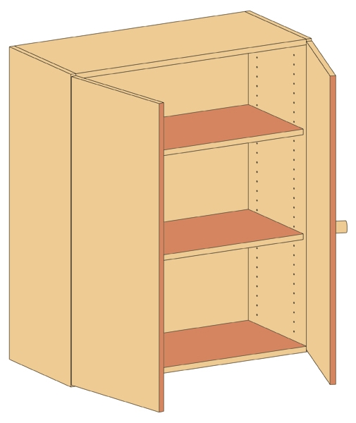 Aufsatzschrank   BxHxT 90 x 110 x 50 cm