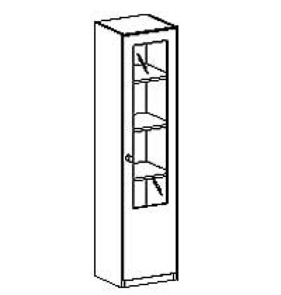 Schrank   BxHxT 45 x 190 x 40 cm