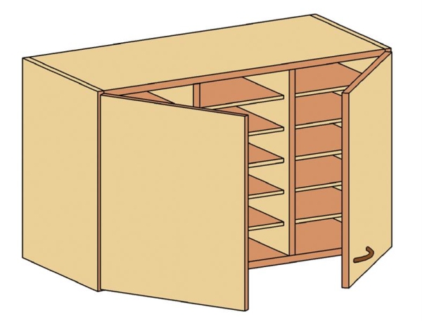 Aufsatzschrank für Hängeregisterschrank   BxHxT 90 x 55 x 40 cm