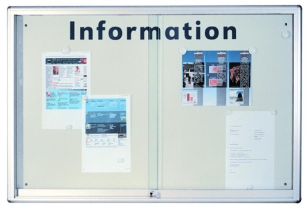 Infovitrine mit Rahmen   BxHxT 91 x 66 x 5,2 cm