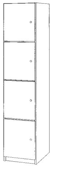 SFS 4/4R | Schließfachschrank