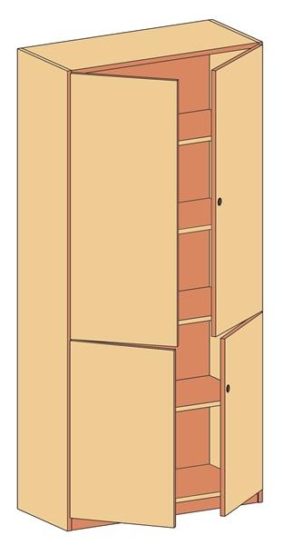 Schrank   BxHxT 90 x 190 x 50 cm