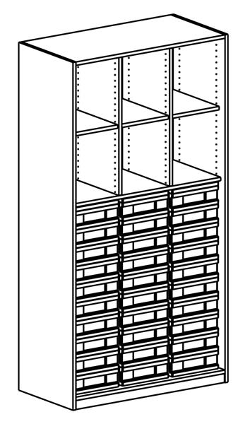 Materialschrank   BxHxT 95 x 190 x 50 cm