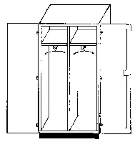 120T 50KK | Garderobenschrank