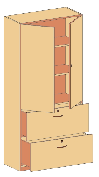 Schrank   BxHxT 90 x 190 x 40 cm