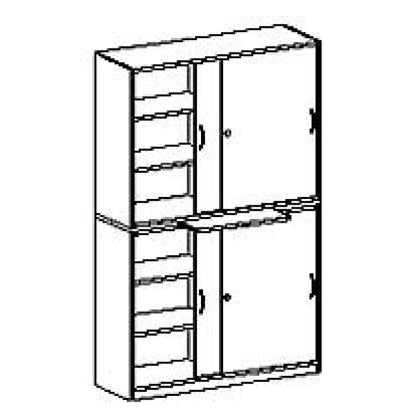 Schrank   BxHxT 100 x 190 x 40 cm