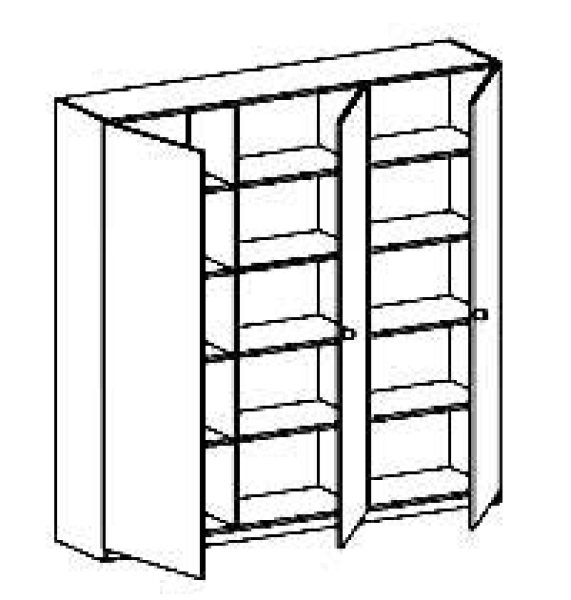 Schrank   BxHxT 190 x 190 x 40 cm