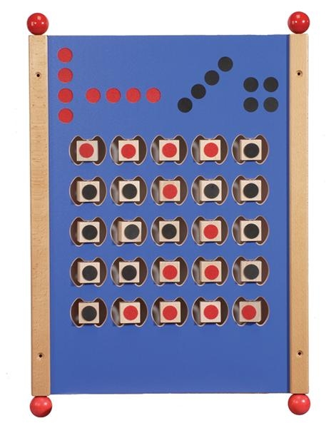 Wandelement blau MDF Vier Gewinnt, 80 x 56 cm