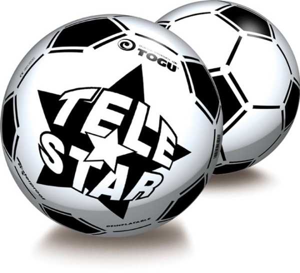 Fußball Telestar 9", schwarz-weiß