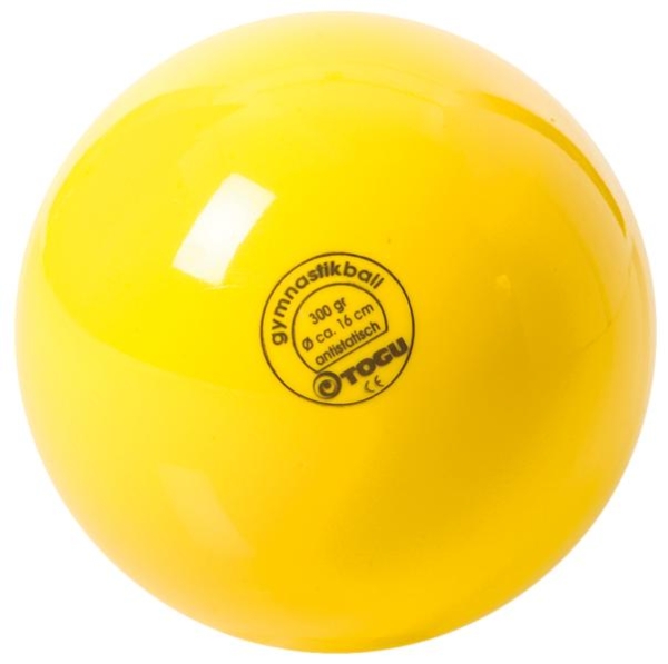 Gymnastik Ball Standard 300 g, gelb