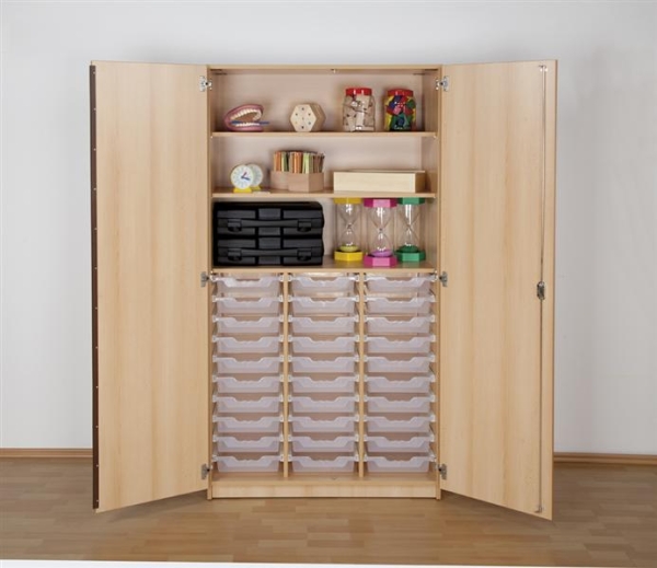 ErgoTray Klassenraumschrank, 30 Boxen, BHT 104,5x190x50cm