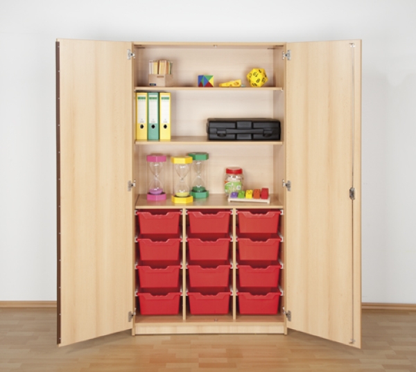 ErgoTray Klassenraumschrank, 12 Boxen, BHT 104,5x190x50cm