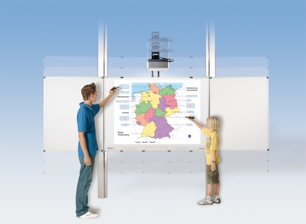 Panasonic Board interaktiv, Pylonentafel, mit Flügel