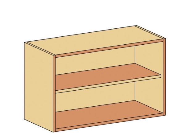 Aufsatzschrank für Hängeregisterschrank   BxHxT 90 x 55 x 40 cm