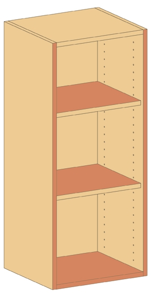 Aufsatzschrank   BxHxT 45 x 110 x 40 cm