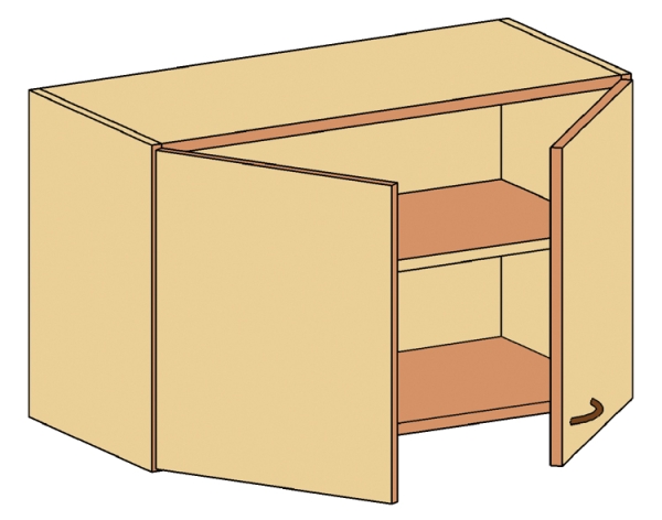 Aufsatzschrank für Hängeregisterschrank   BxHxT 90 x 55 x 40 cm